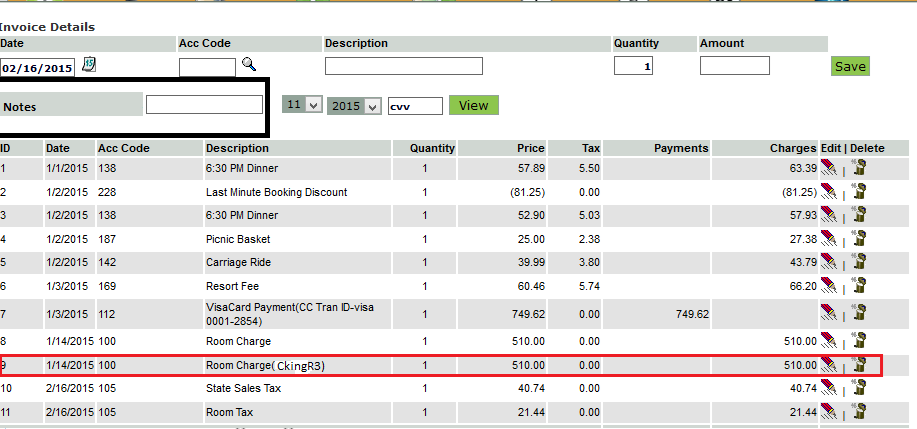 gracesoft - eik lodging reservation bill