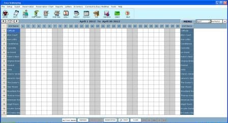 easy innkeeping software monthly calendar