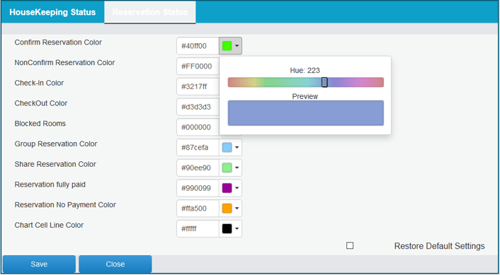 EasyInnkeeping Reservation Status