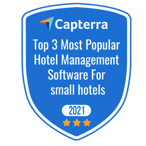 Capterra selected GraceSoft's Easy Innkeeping as one of the 3 most popular Hotel Management Software for small hotels in 2021.