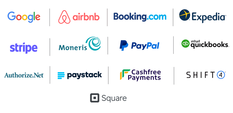GraceSoft integrates with all the leading booking platforms and Payment Gateways